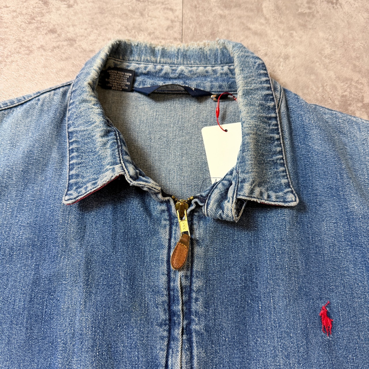 〜90's USA RALPH LAUREN Denim Swing Top Jacket 90年代 アメリカ デニム スイングトップ シャツ ジャケット ワークジャケット ヴィンテージ ビンテージ  TT2026-0038 - 5