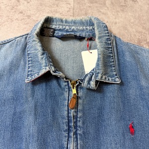 〜90's USA RALPH LAUREN Denim Swing Top Jacket 90年代 アメリカ デニム スイングトップ シャツ ジャケット ワークジャケット ヴィンテージ ビンテージ  TT2026-0038