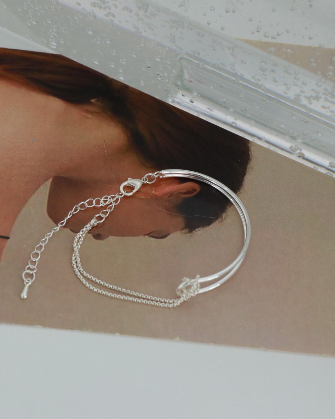 ダブルラインチェーンブレスレット G25090