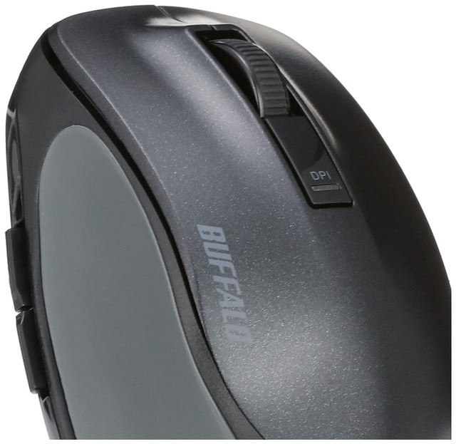 バッファロー BUFFALO USBレシーバー 無線(2.4GHz) BlueLED プレミアムフィットマウス 静音 5ボタン Mサイズ ブラック BSMBW505MBK