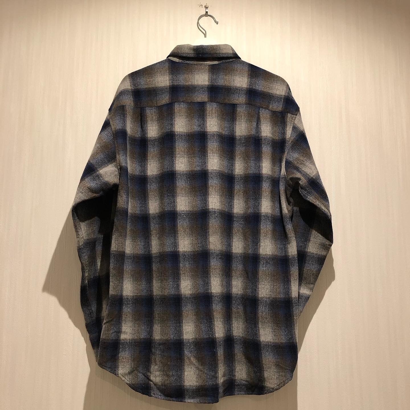 00s PENDLETON shadow check “elbow patch” wool shirt【高円寺店