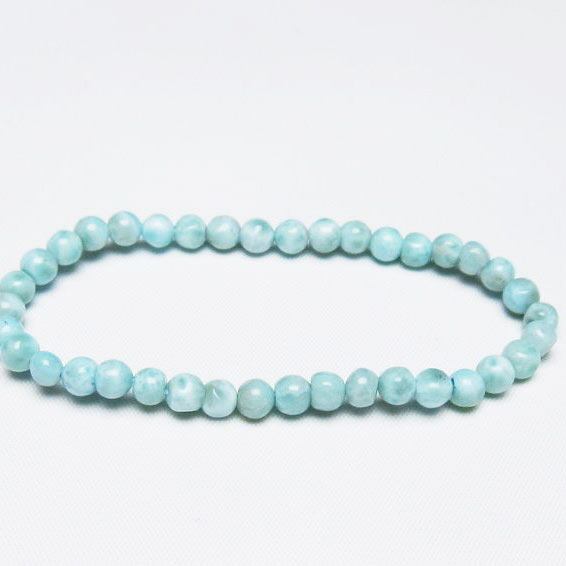 ラリマー ブレスレット 5mm 一点物 メール便可 [M便 1/10] 111-47872