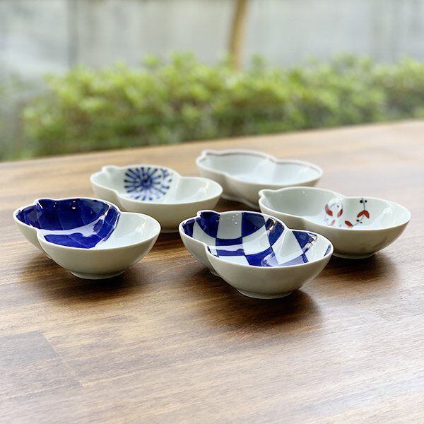 22cm キッチン・日用品・その他 有田焼 福泉窯 染付蛸唐草富士山