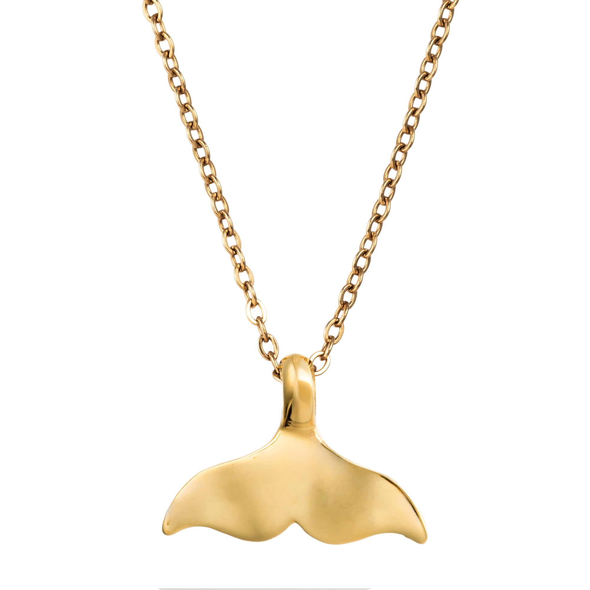 316L Hawaiian Jewelry Whale Tail Necklace CL-N019 | cisstliber