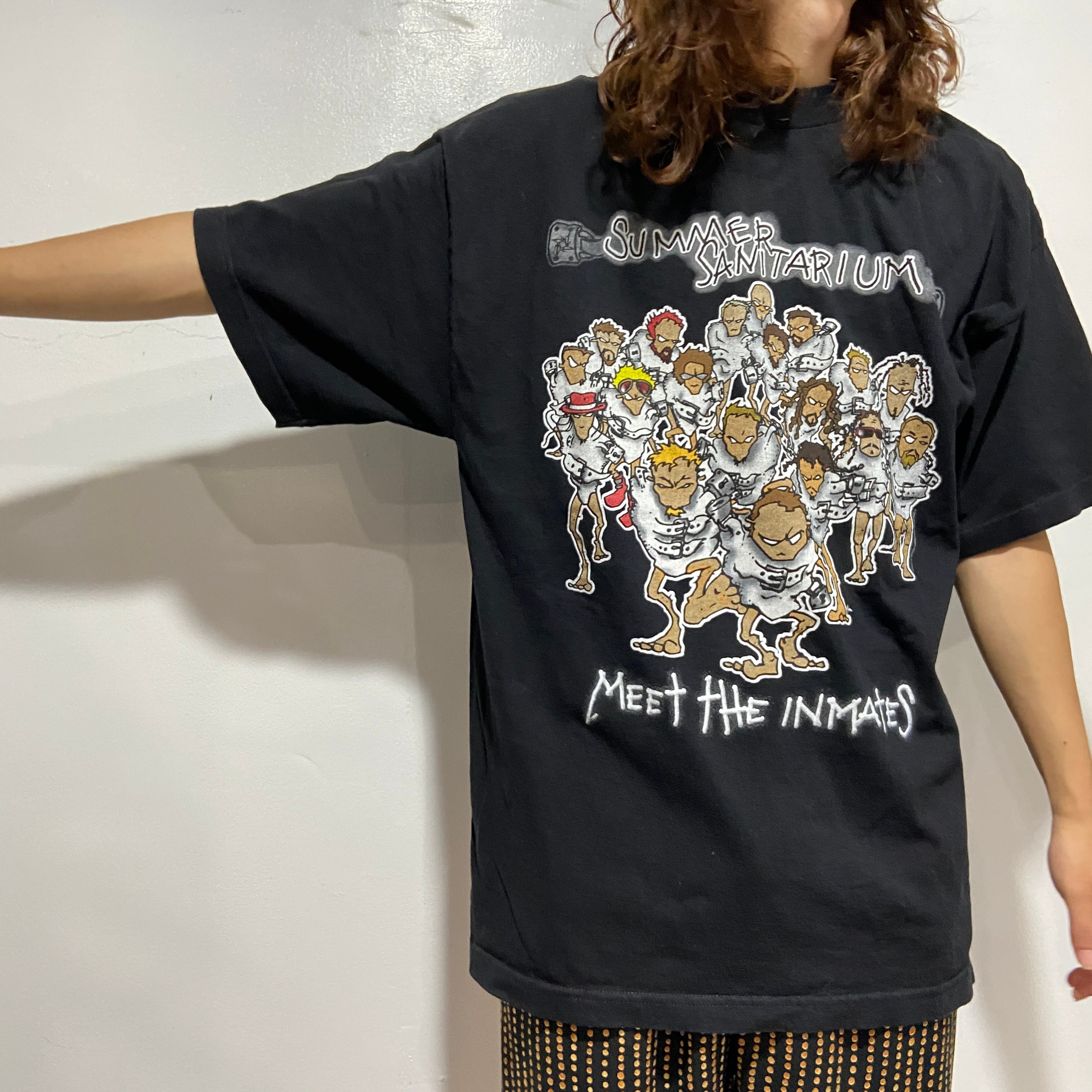 送料無料』 00s summer sanitarium メタリカkorn バンドTシャツ | 古着 