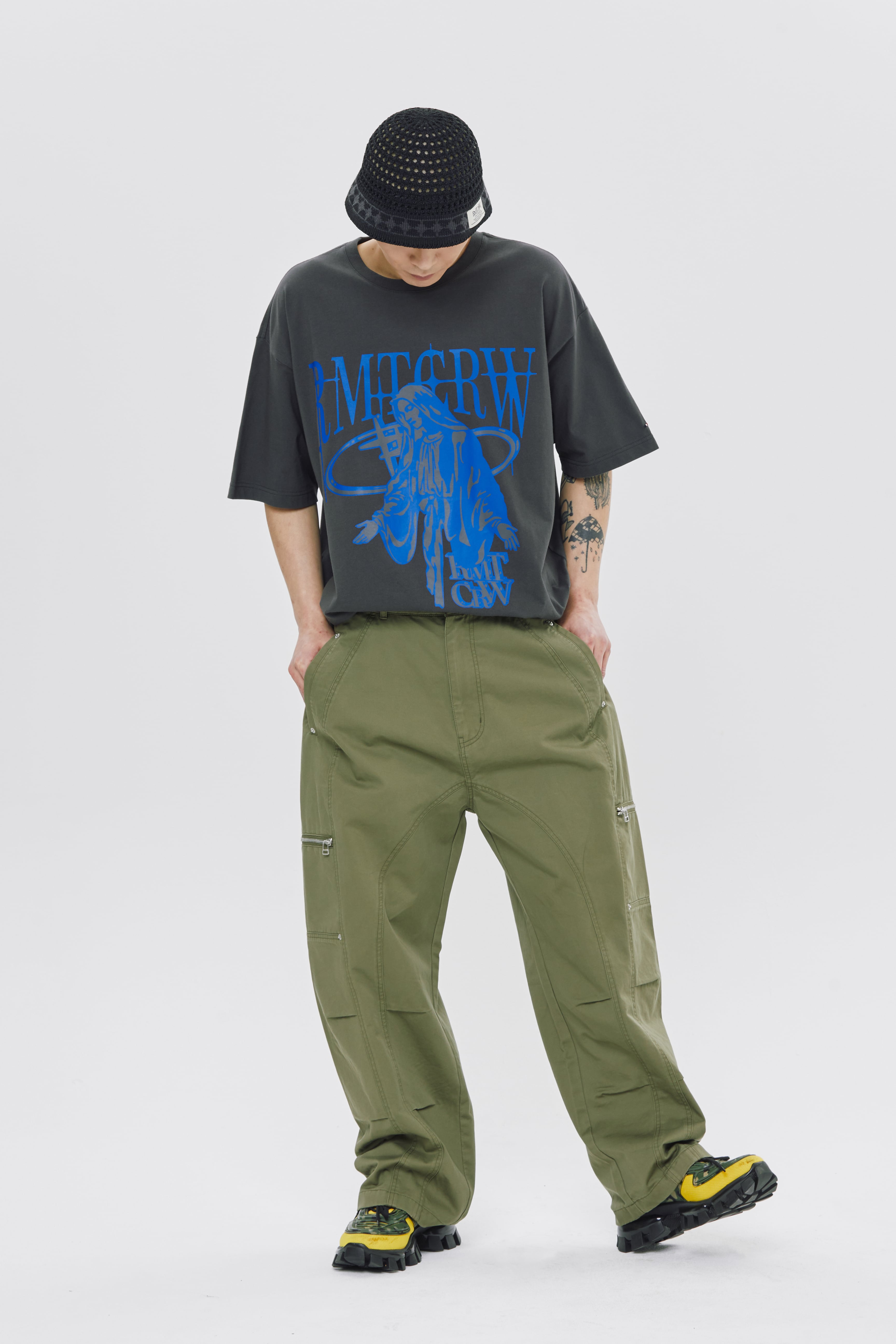 ★ROMANTIC CROWN★送料込★韓国★THE BLESSED MARIA TEE SHIRT THE BLESSED MARIA TEE SHIRT_CHARCOAL | ROMANTIC CROWN