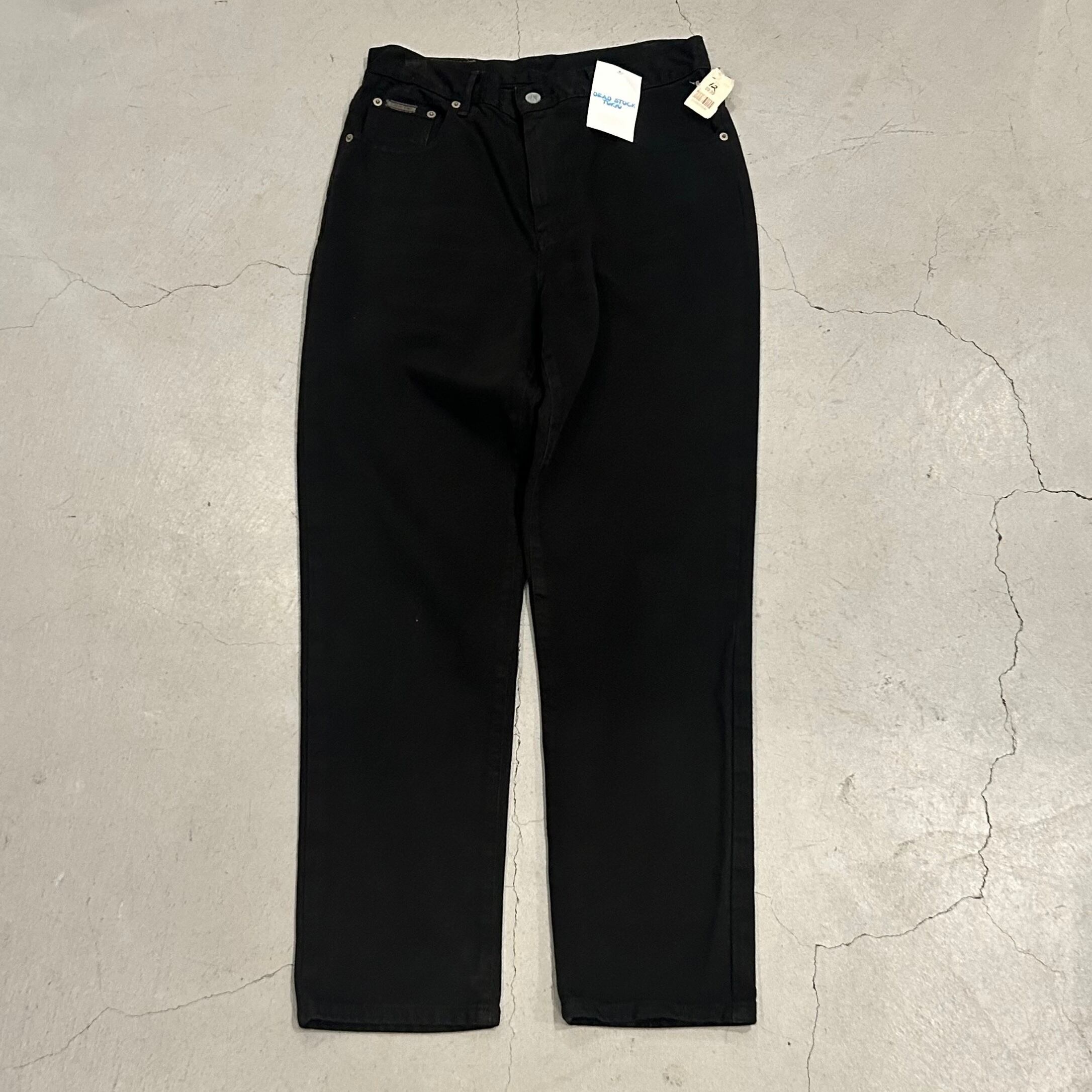 "DEAD STOCK" 2000s Calvin Klein black denim pants