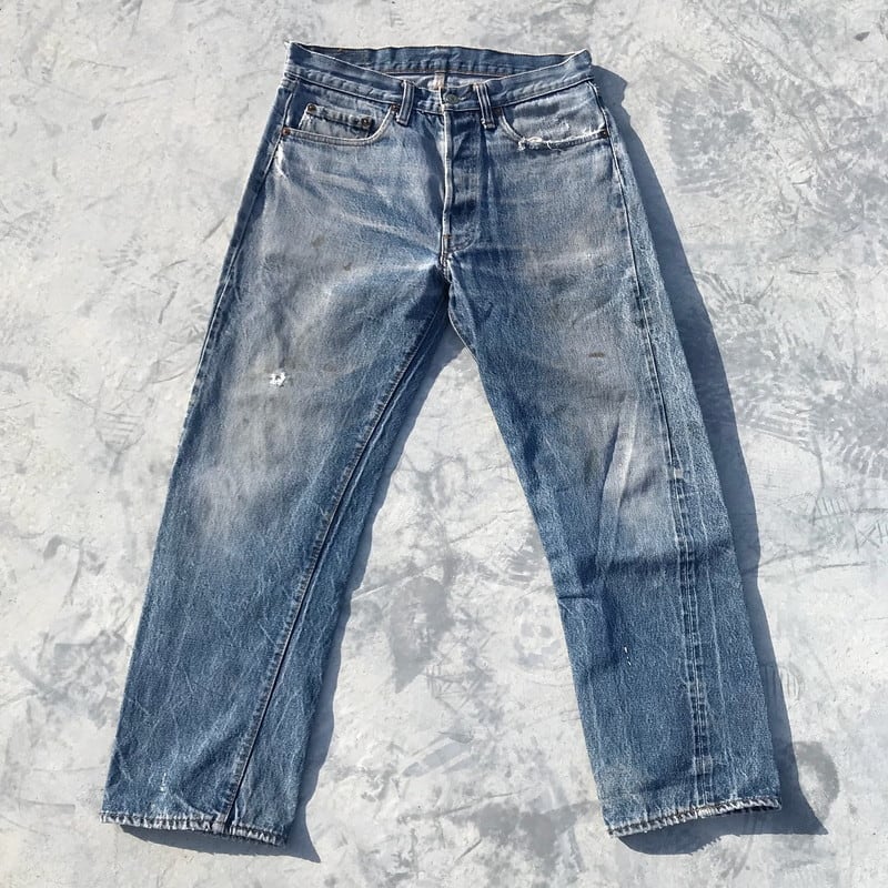 70's 80's Levi's リーバイス 501 66後期 刻印6 バックポケット裏チェーンステッチ 縮率8％ W33 ヴィンテージ |  agito vintage powered by BASE