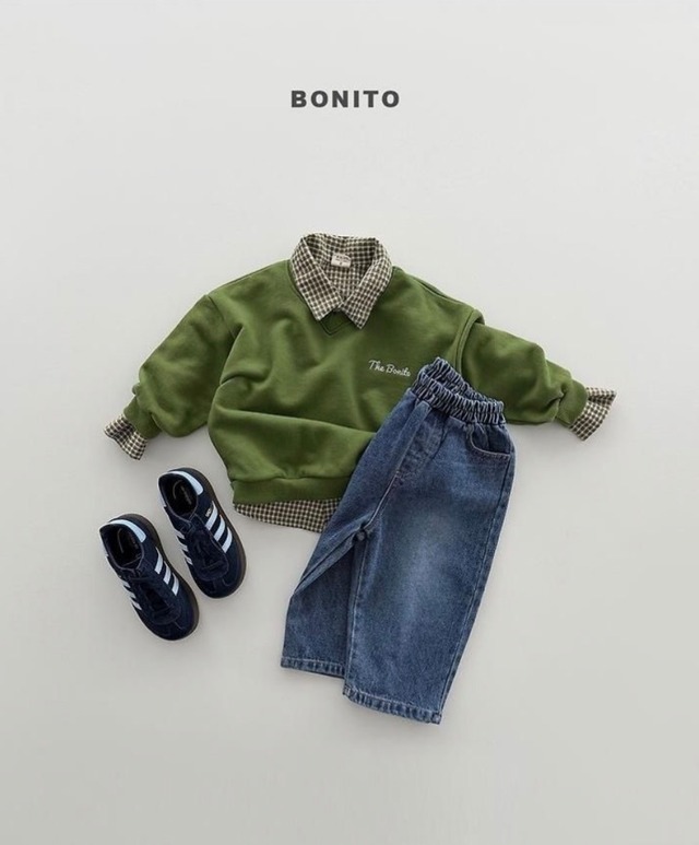 〚予約〛Brush denim pants <kids><Jr>