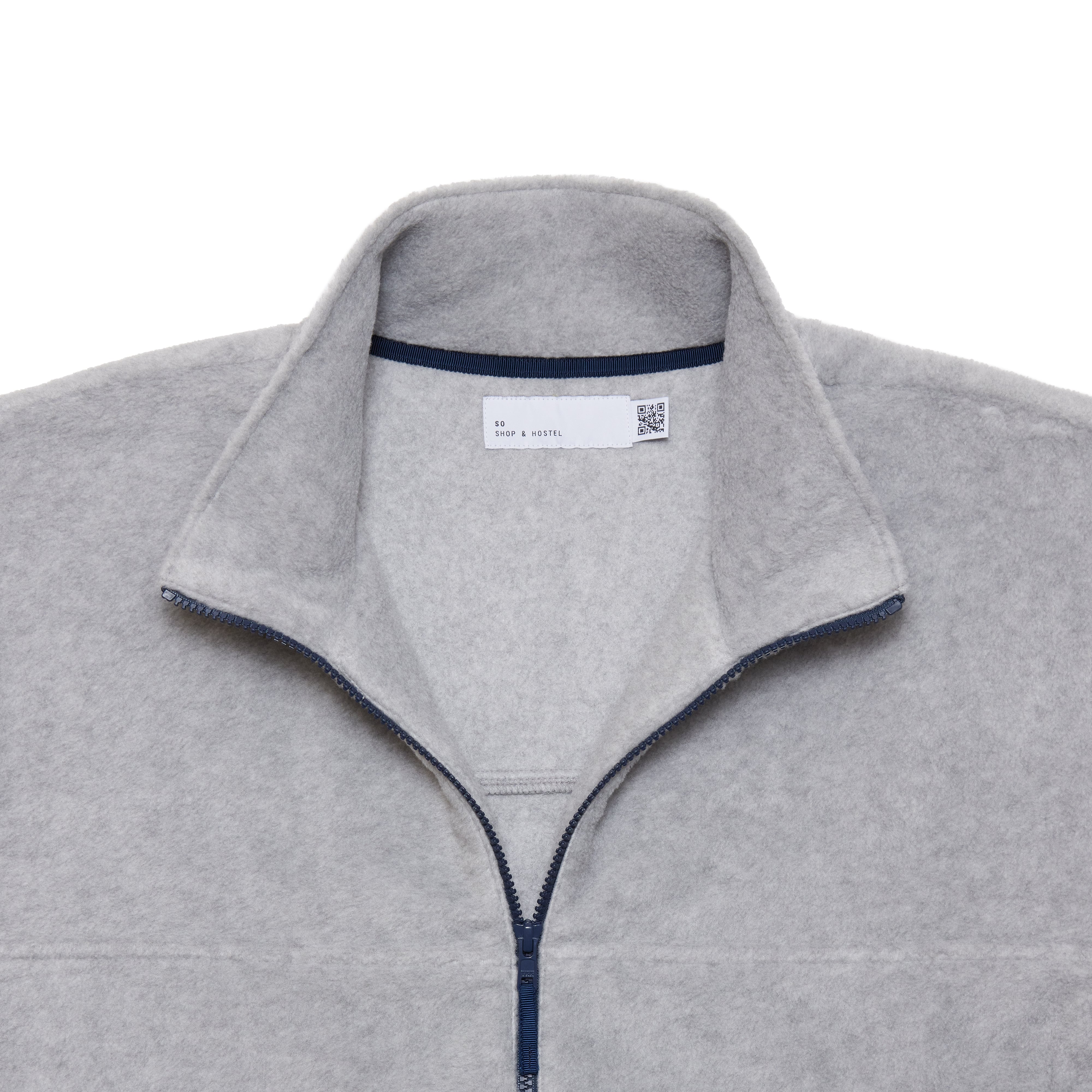 た*ち様 so original FULL ZIP PADDING　ジャケット SO ORIGINAL FULL ZIP FLEECE JACKET (GRAY) | SO SHOP & HOSTEL