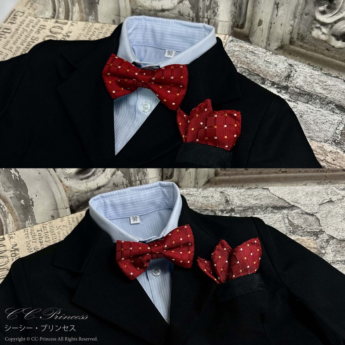 新郎 蝶ネクタイ mirrormirror 紫 不都合 