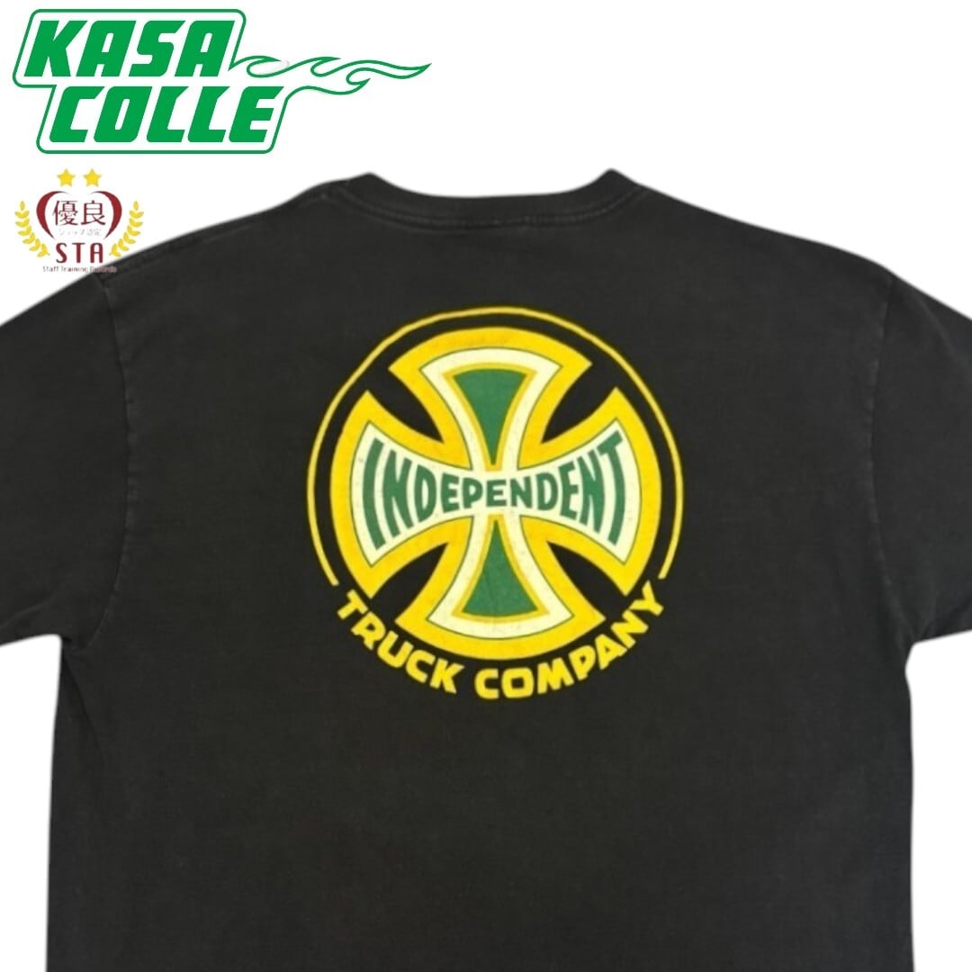INDEPENDENT】インディペンデント アイアンクロスロゴ Vintage Tシャツ