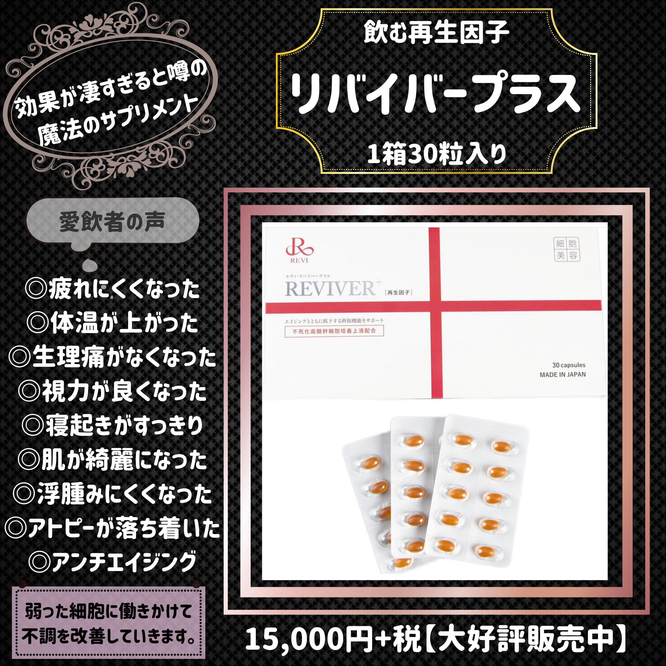 リバイバー プラス 30粒 ルヴィ REVI - 健康用品