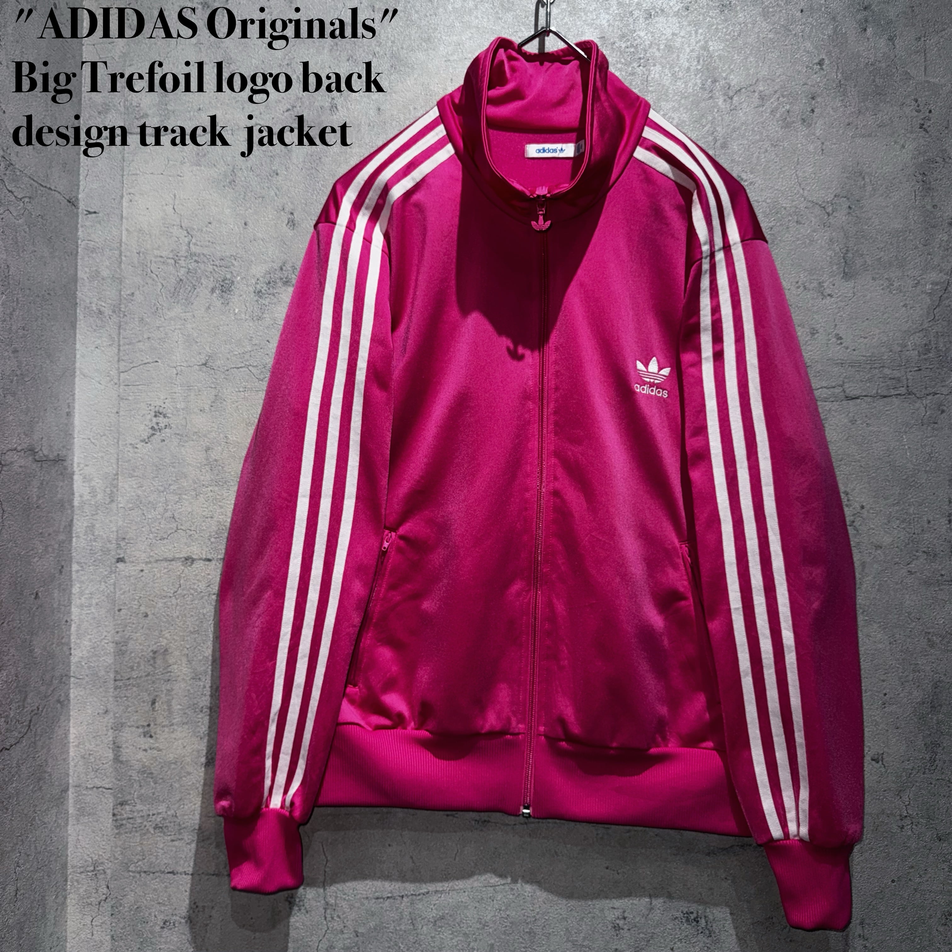 "ADIDAS Originals"Big Trefoil logo back design track jacket