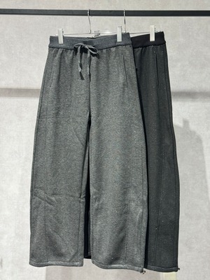 glitter fleece lining curve pants