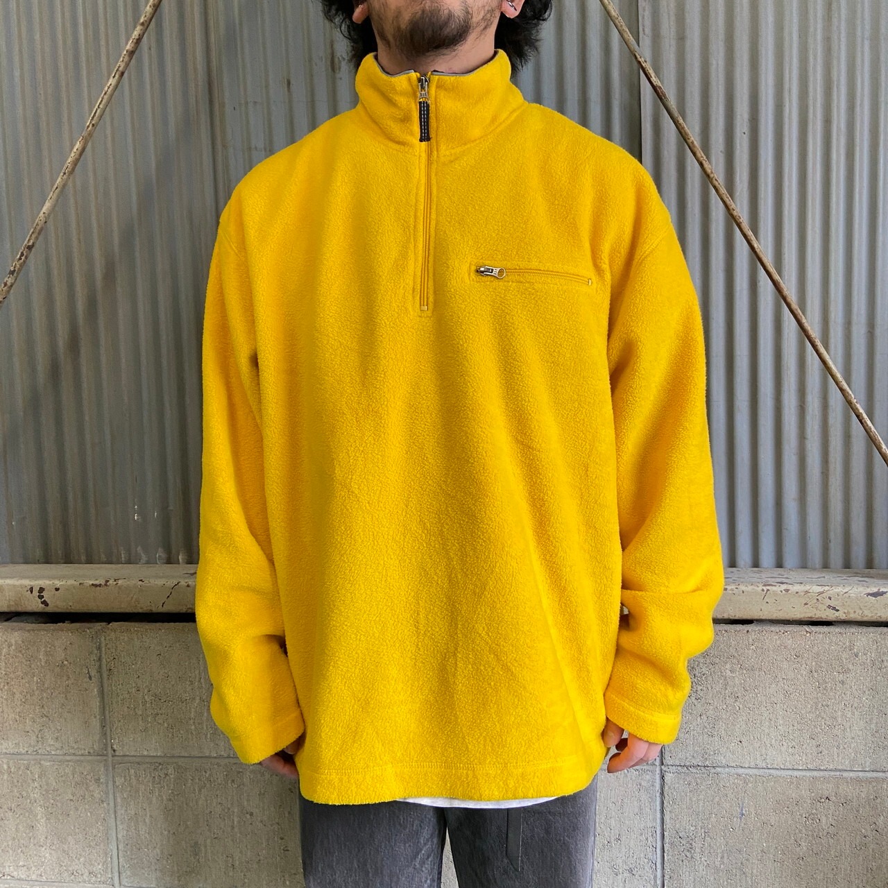 00年代 OLD GAP オールドギャップ ハーフジップ フリースプルオーバー 