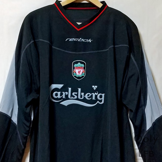 リヴァプール 2002-03 Reebok アウェイ長袖 ユニフォーム（インポートL 