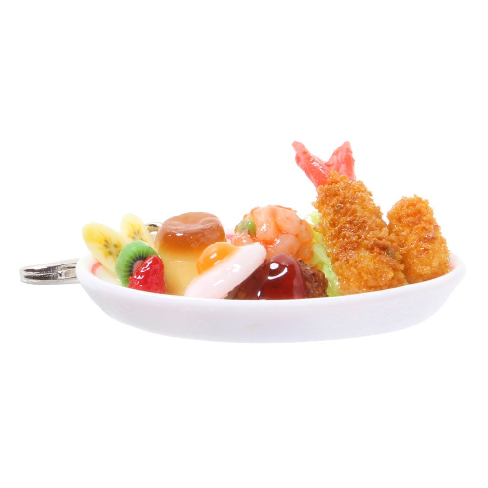 0060]食品サンプル屋さんの3wayアクセサリー（お子様ランチ