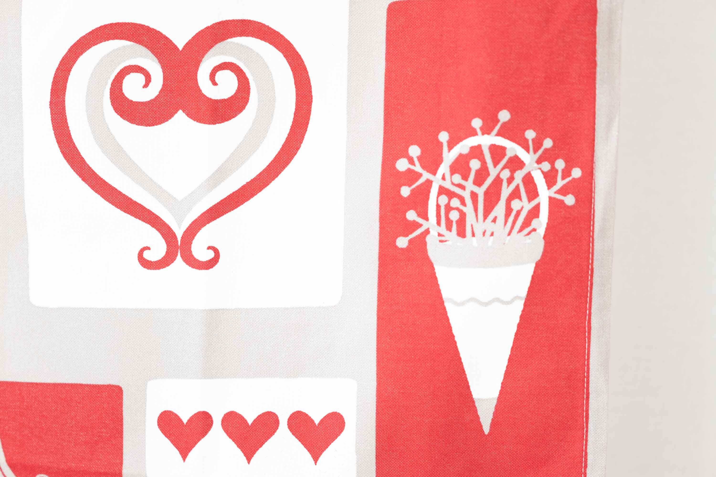 スウェーデン 北欧 クリスマス テーブルクロス ヴィンテージ 赤 スウェーデン 北欧 クリスマス テーブルクロス ヴィンテージ 赤 Hemtex