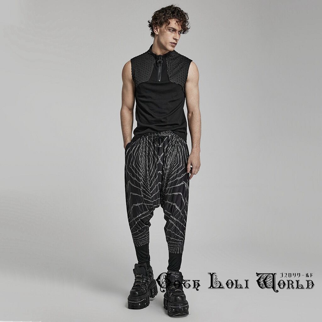 即納/送料無料】WK-562XCM-BK-GY サイバーパンク柄レイヤードイージー