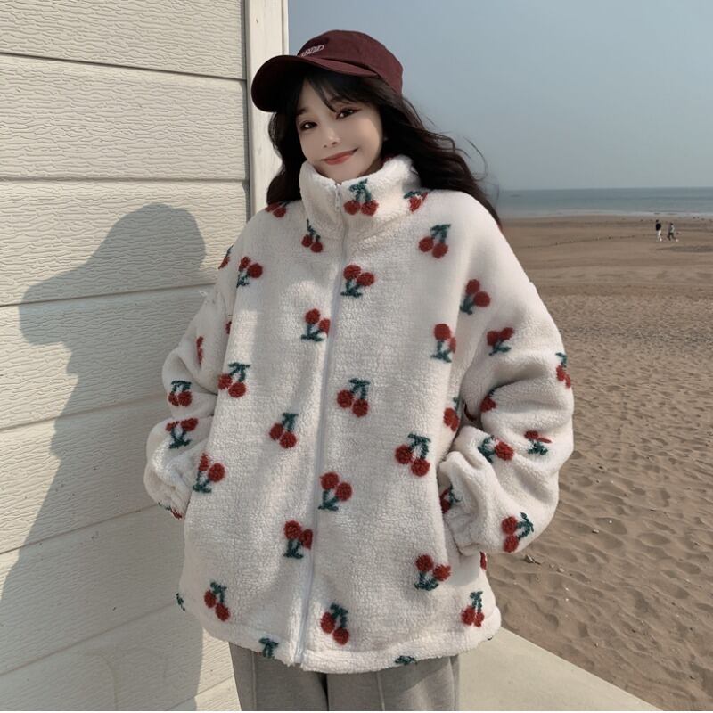 カラーウールベルベットジャケット ウィンター コットン 冬物 萌量不足43688732044