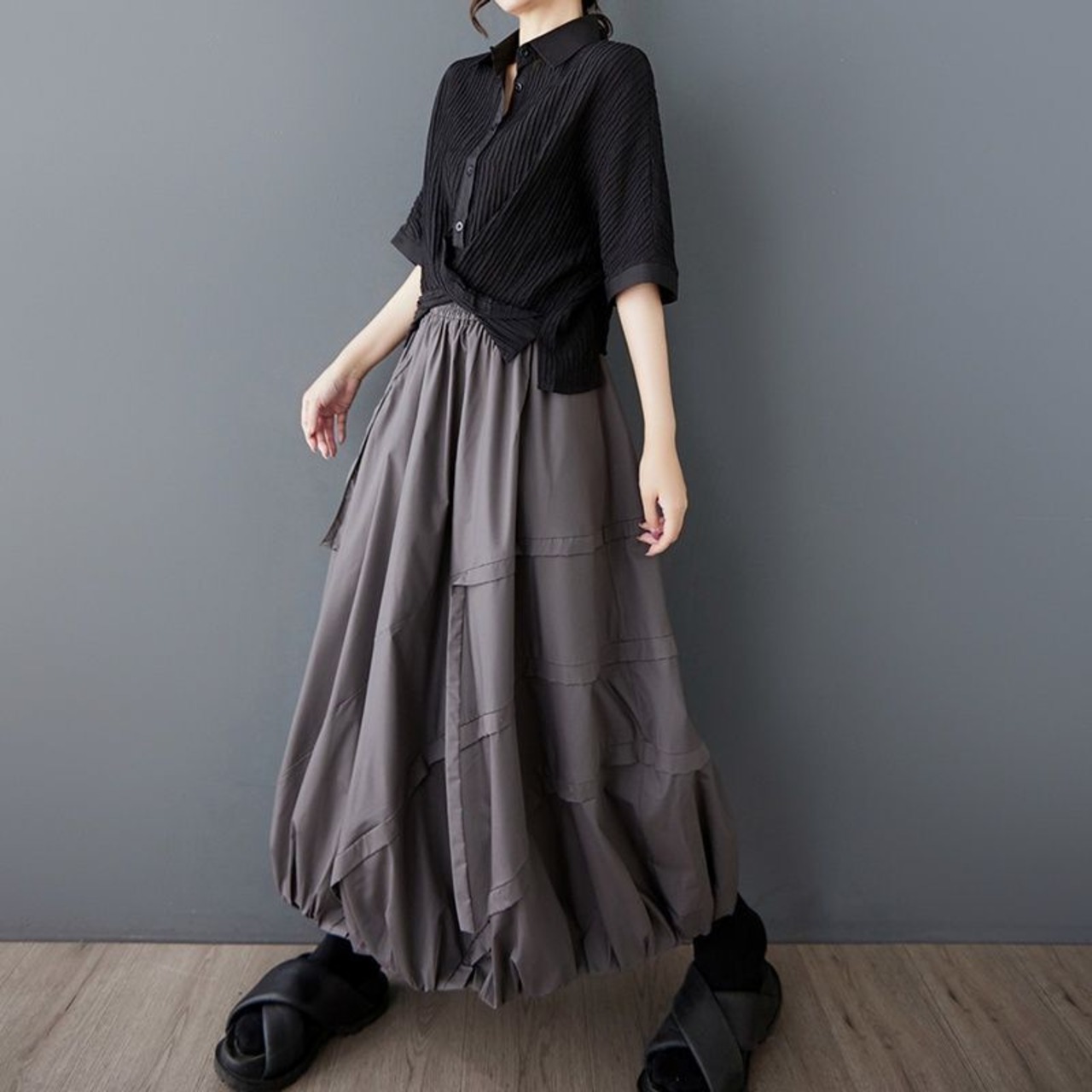 立体ポケット バルーン スカート 00202