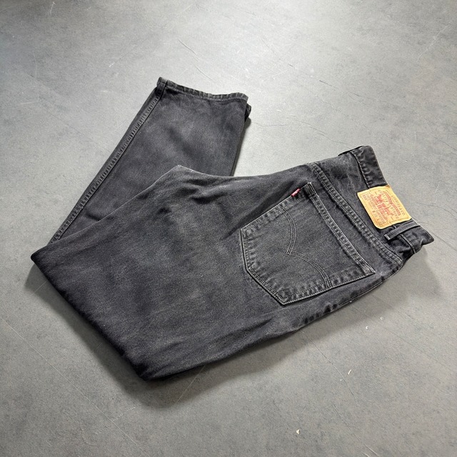 90s Levi's 550 black denim W38L32 古着