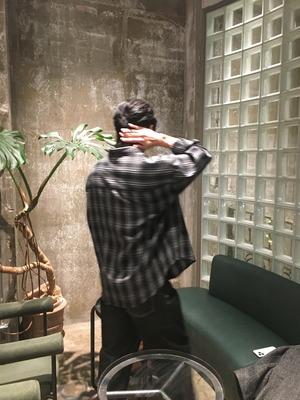 Classic Plaid Relax Check Shirt (Black)