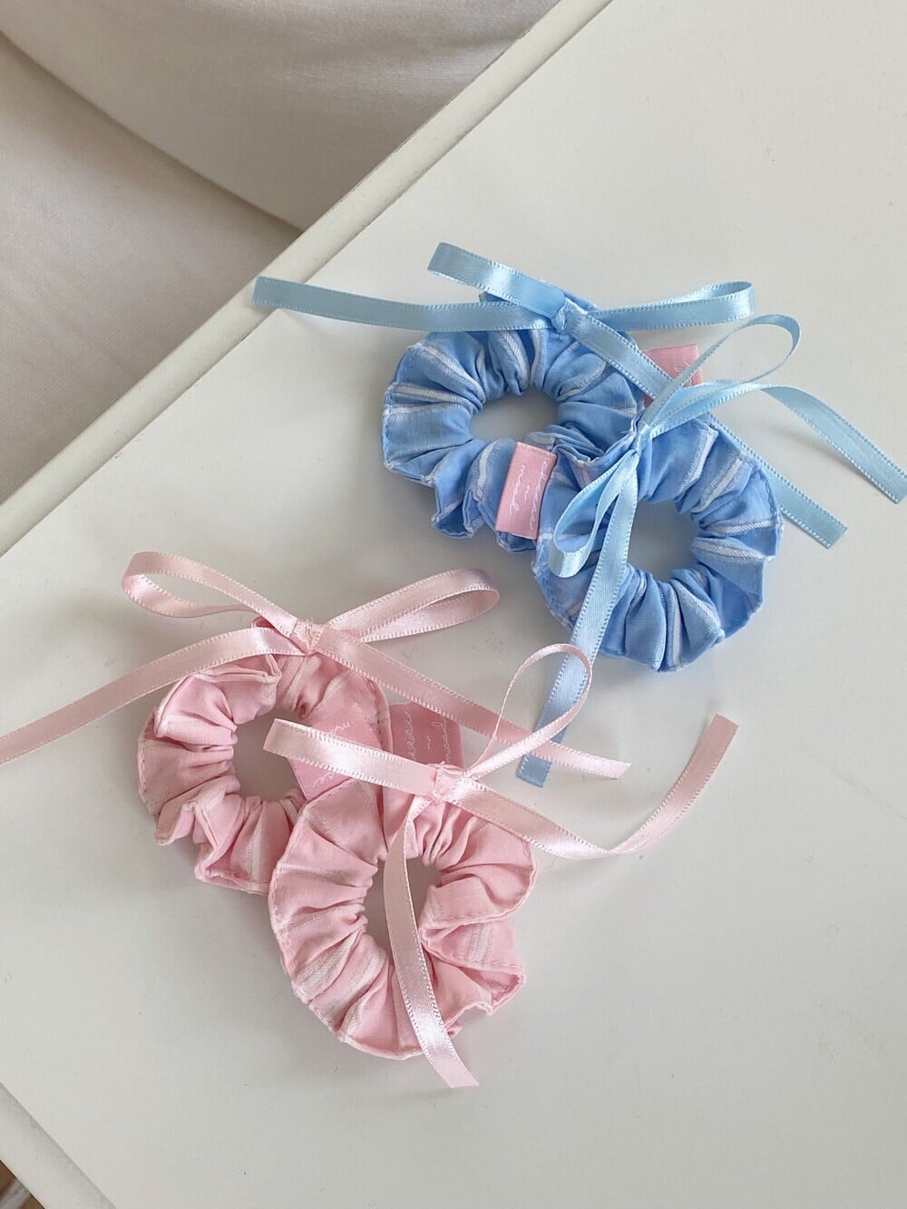 予約【cheese n mood】Mimi Hair Scrunchies (2color)