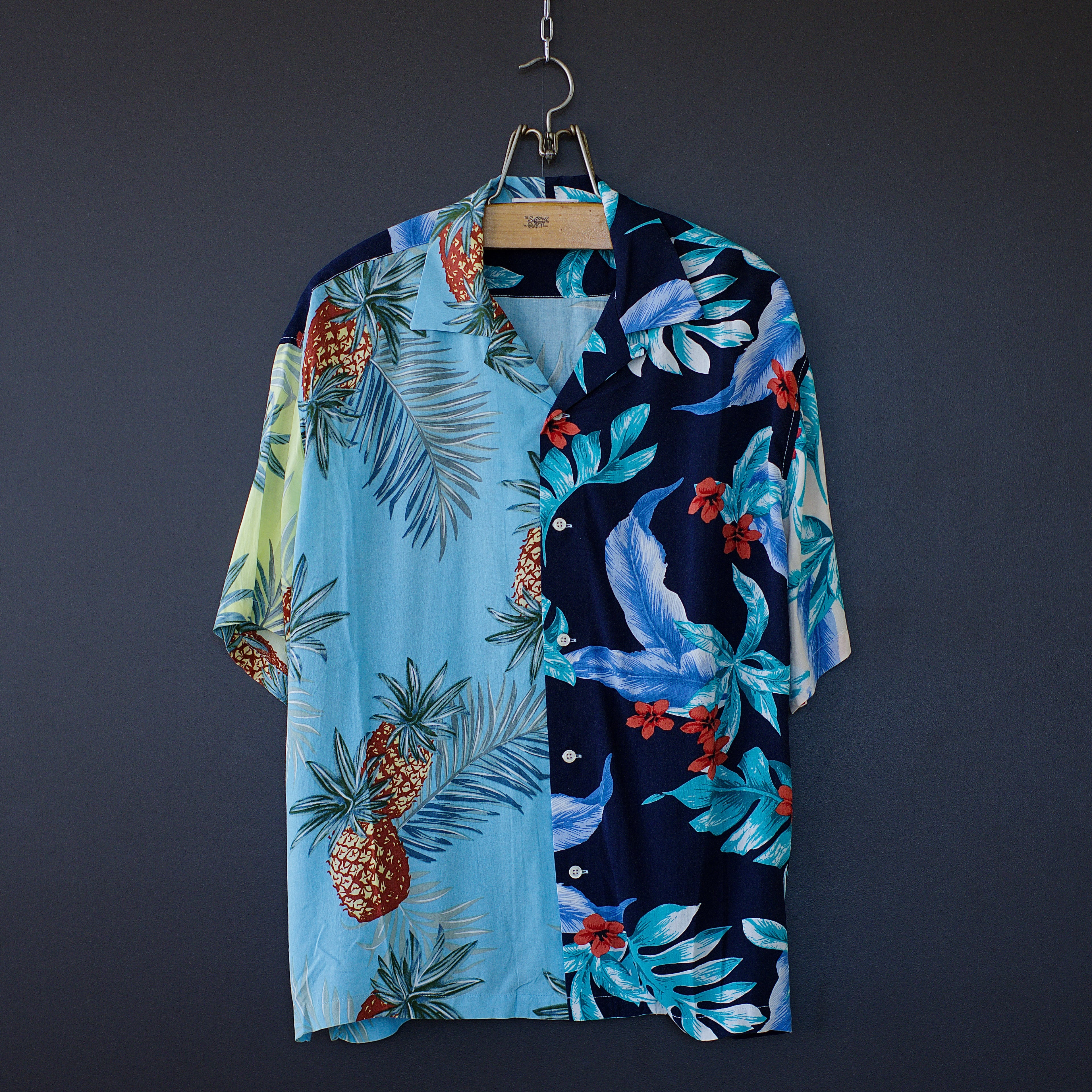 【Universal Style Wear】crazy pattern rayon aloha shirt dros dro