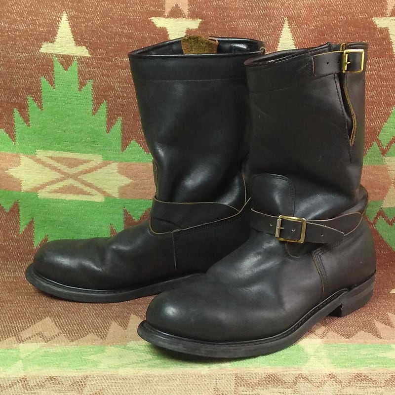 80s～ KNAPP Black Leather Engineer Boots （9D） PT83 | Wonder