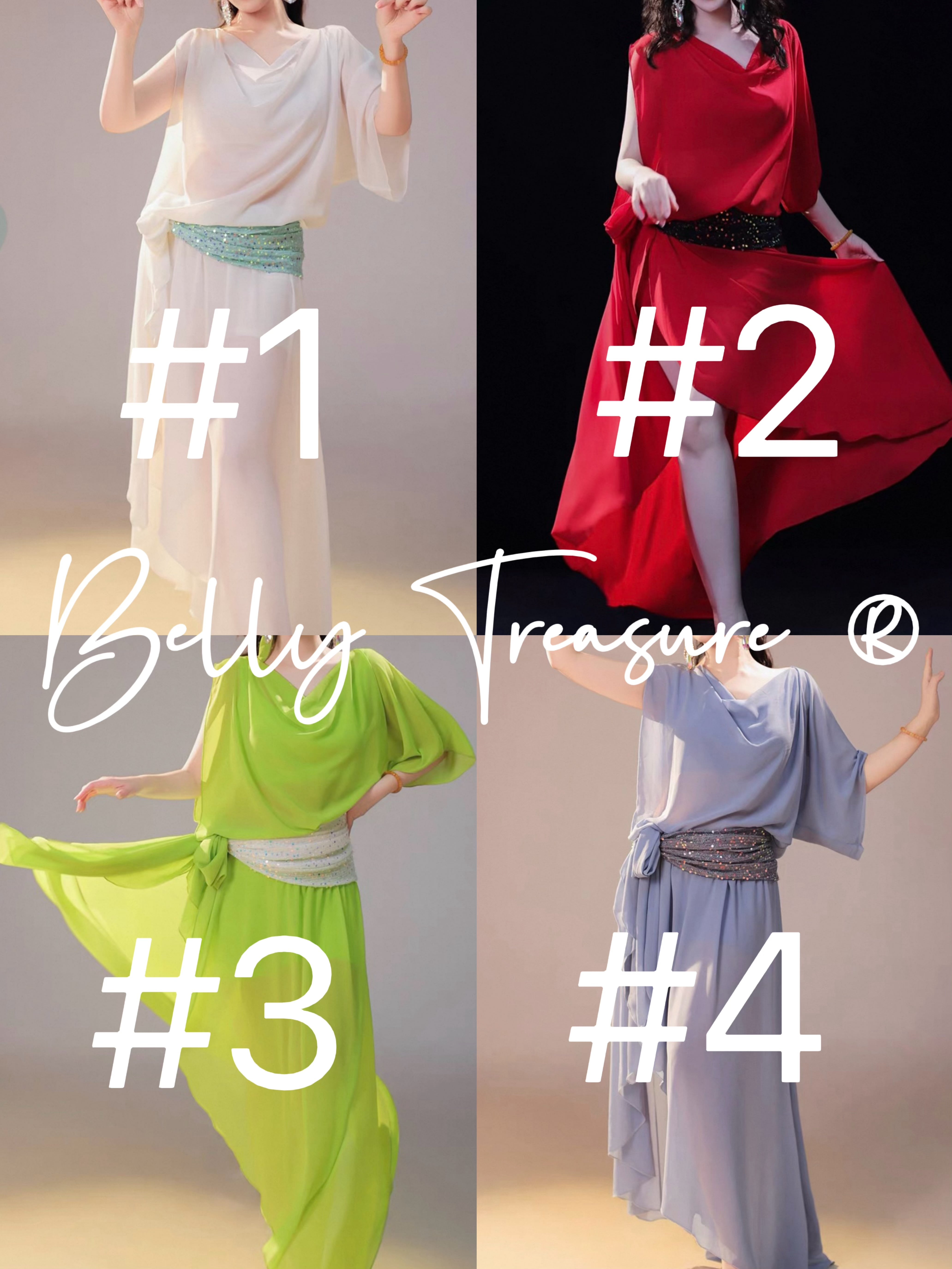 ベリーダンス 4カラー バラディドレス MDW DW328 202603