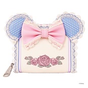 LF DISNEY MINNIE FLORAL AND LACE EARS ZIP AROUND WALLET_WDWA3269