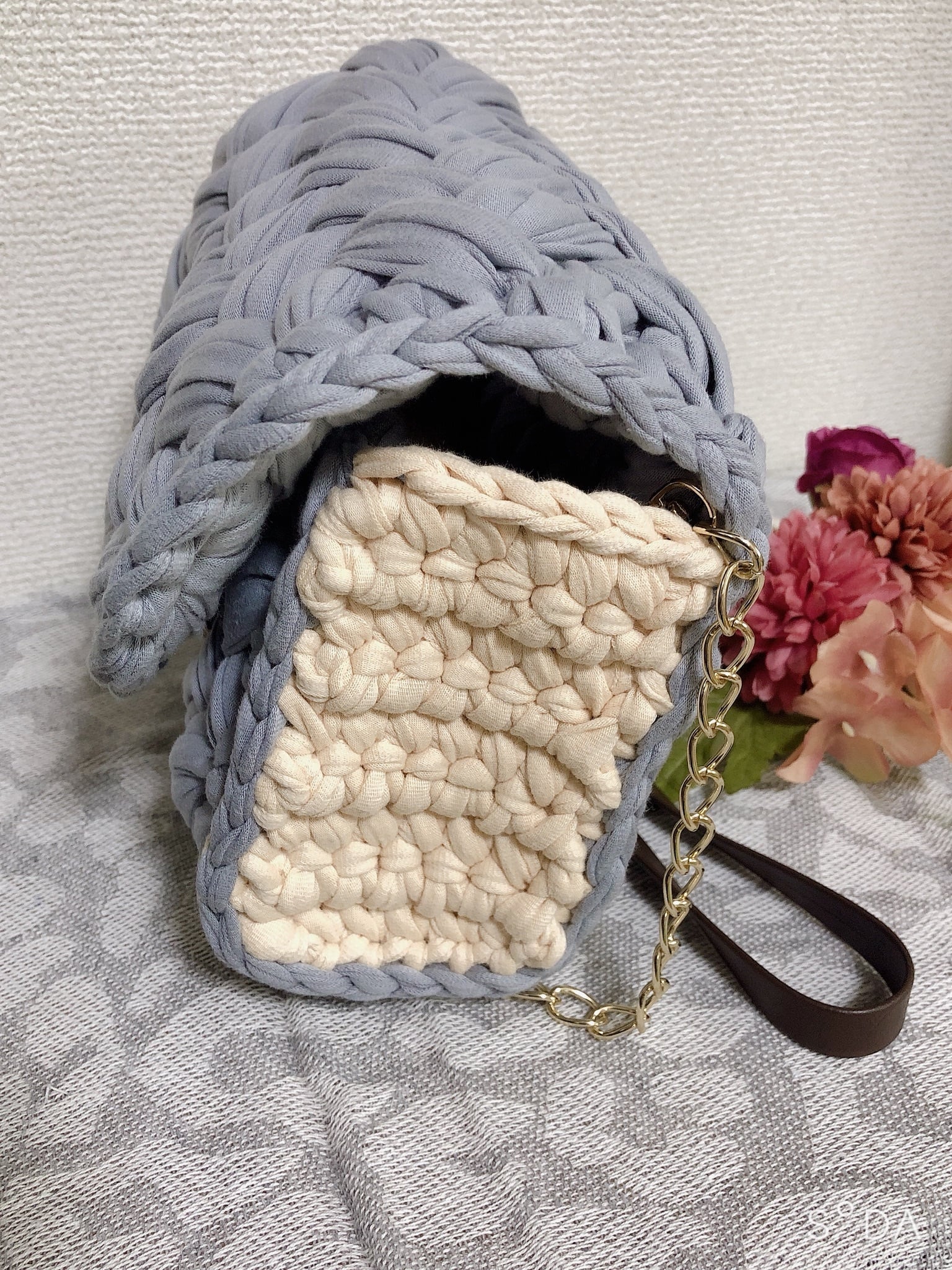 限定】ぽこぽこ編みショルダーバッグ・ズパゲッティバック | monchihouse