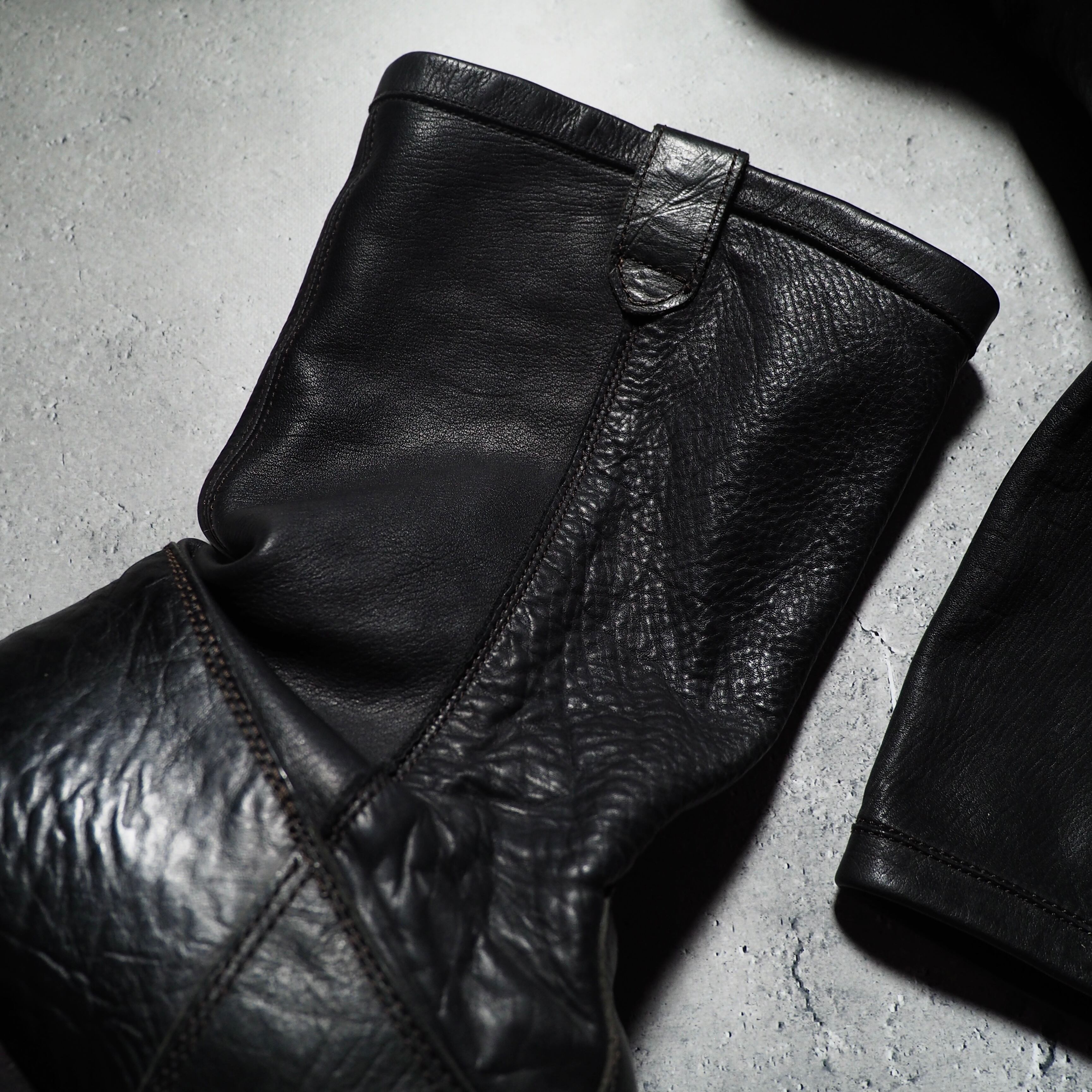 2000s ” Unknown ” Black mode Lamb leather Boots