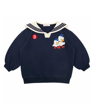 [BEBE DE PINO] Beans bros sailor collar sweatshirt 正規品 韓国ブランド 韓国ファッション 韓国代行 韓国通販 ベベドピノ bebedepino 日本 店舗 韓国 子供服