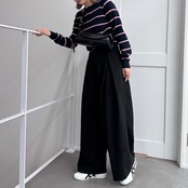 ピーチスキンワイドタックPT/ブラック