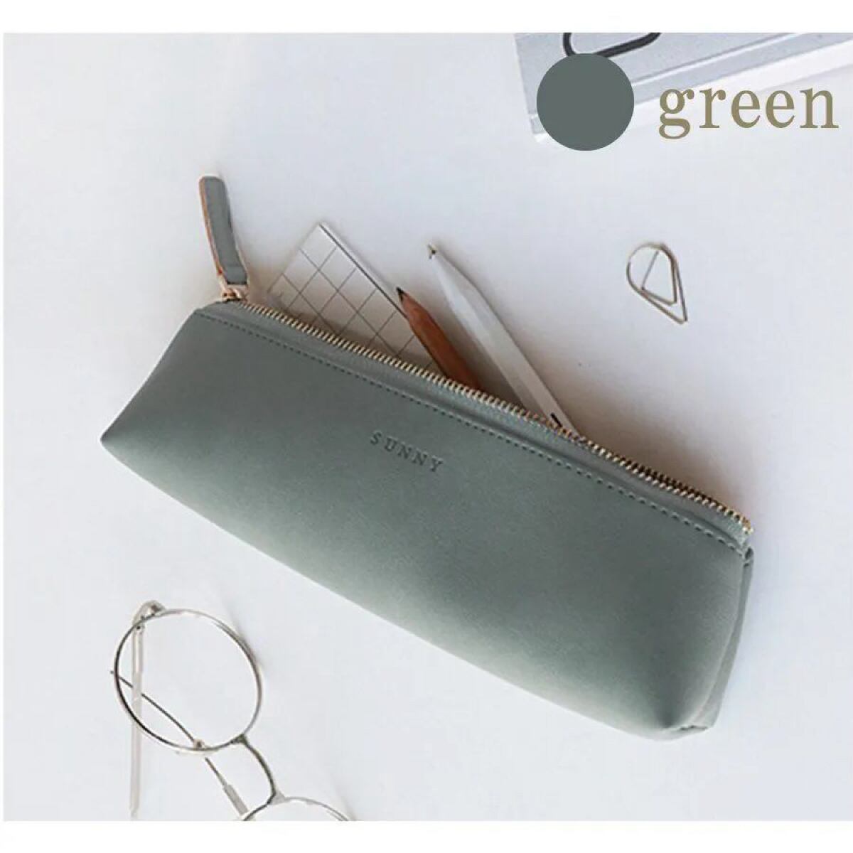 ペンケース シンプル おしゃれ 女子 大人かわいい レディース 革 高級