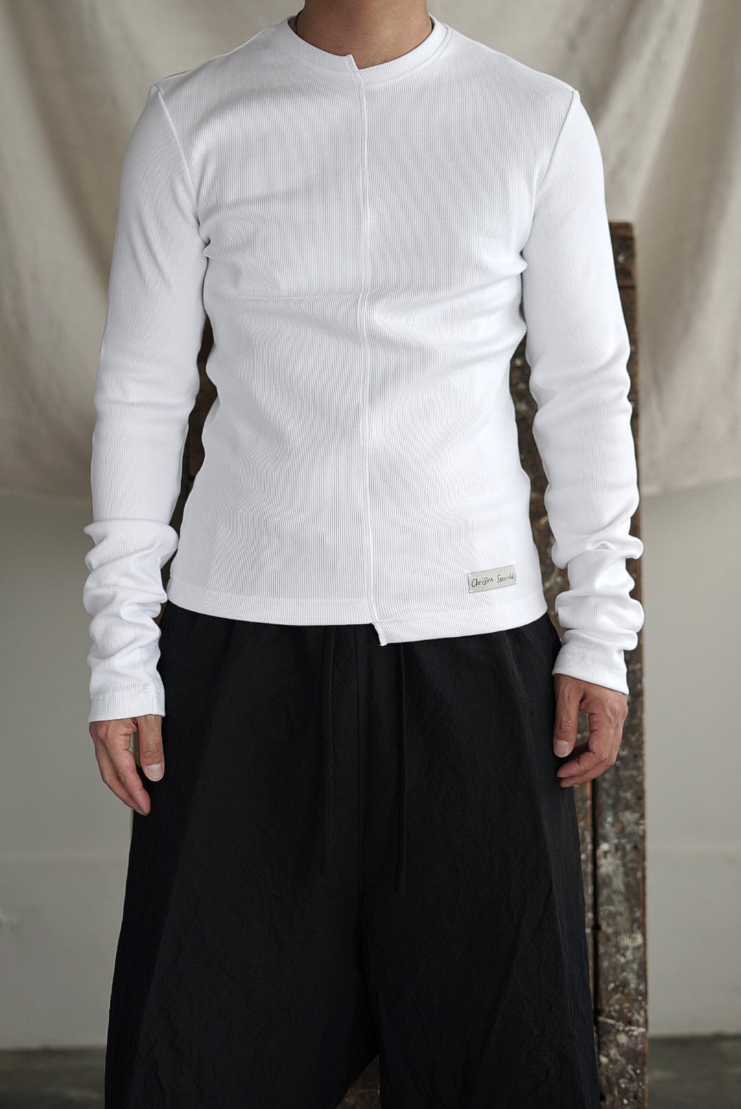 CHRISTINA SEEWALD - LONG SLEEVE T-SHIRT, BASICS / WHITE | Brownie