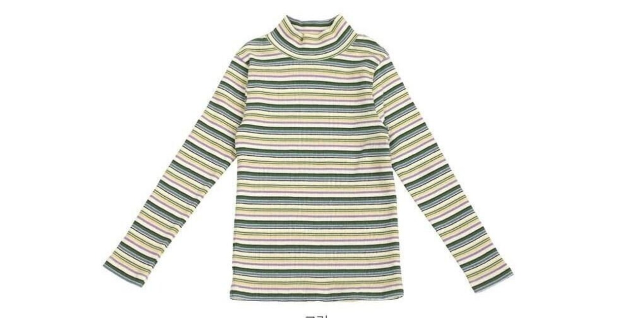 マルディアンバー / Mardi Amber / クレイハイネックTシャツ / 韓国子供服 / キッズ / 26winter〖取寄〗*XS~XXL*