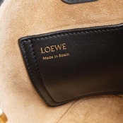 ロエベ ペブル バケットバッグ ミニ ブラック レザー