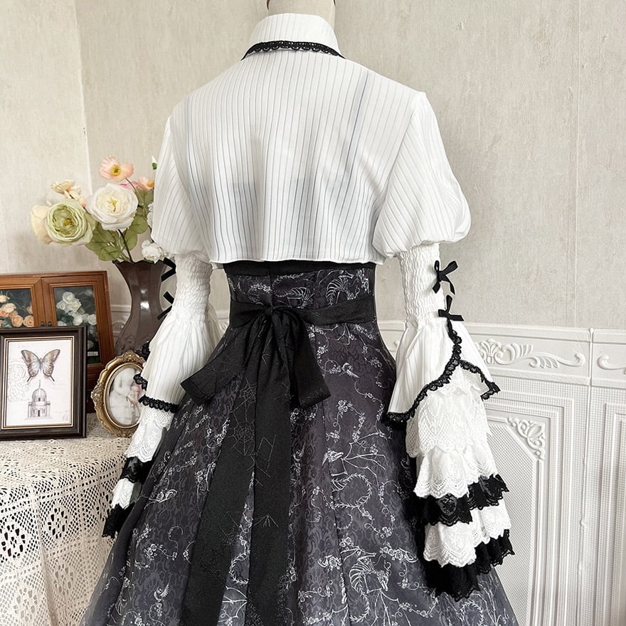 ゴスロリ通販 With U ファッション 長袖シャツ フレアスリーブ