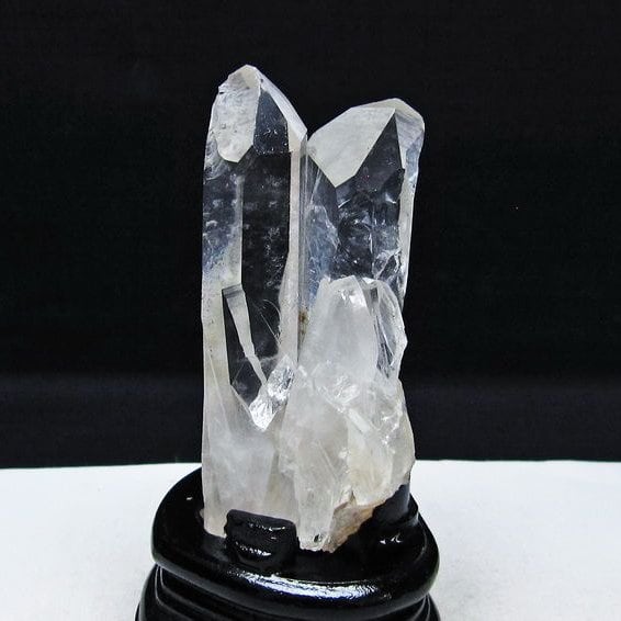 水晶 クラスター マダガスカル産 台座付属 水晶 原石 一点物 182-9370