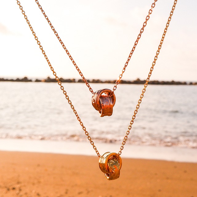 【年始セール】ハワイアンジュエリー 2リングネックレスgps81403