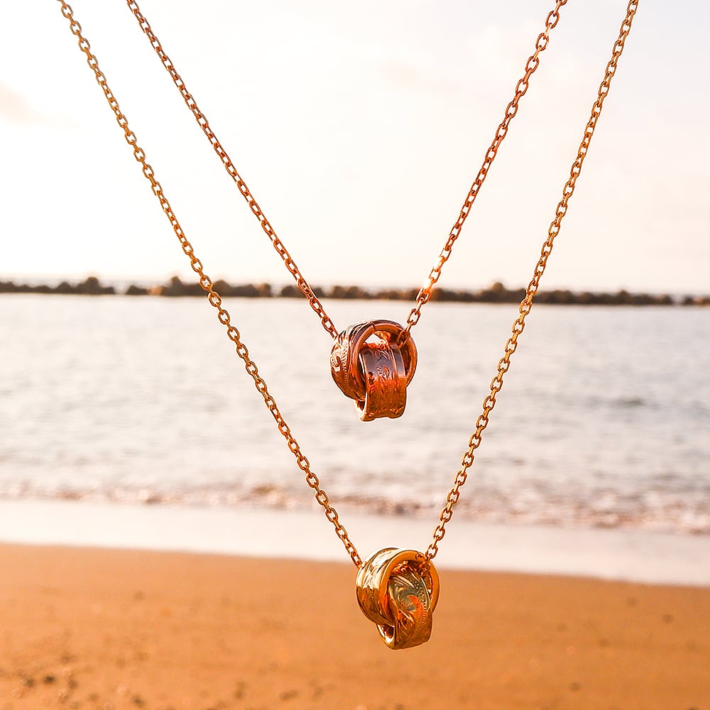 【年始セール】ハワイアンジュエリー 2リングネックレスgps81403