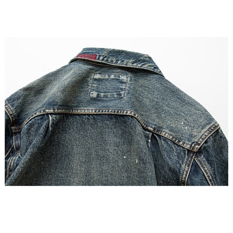 vintage style denim jacket M0457 | PAY ID