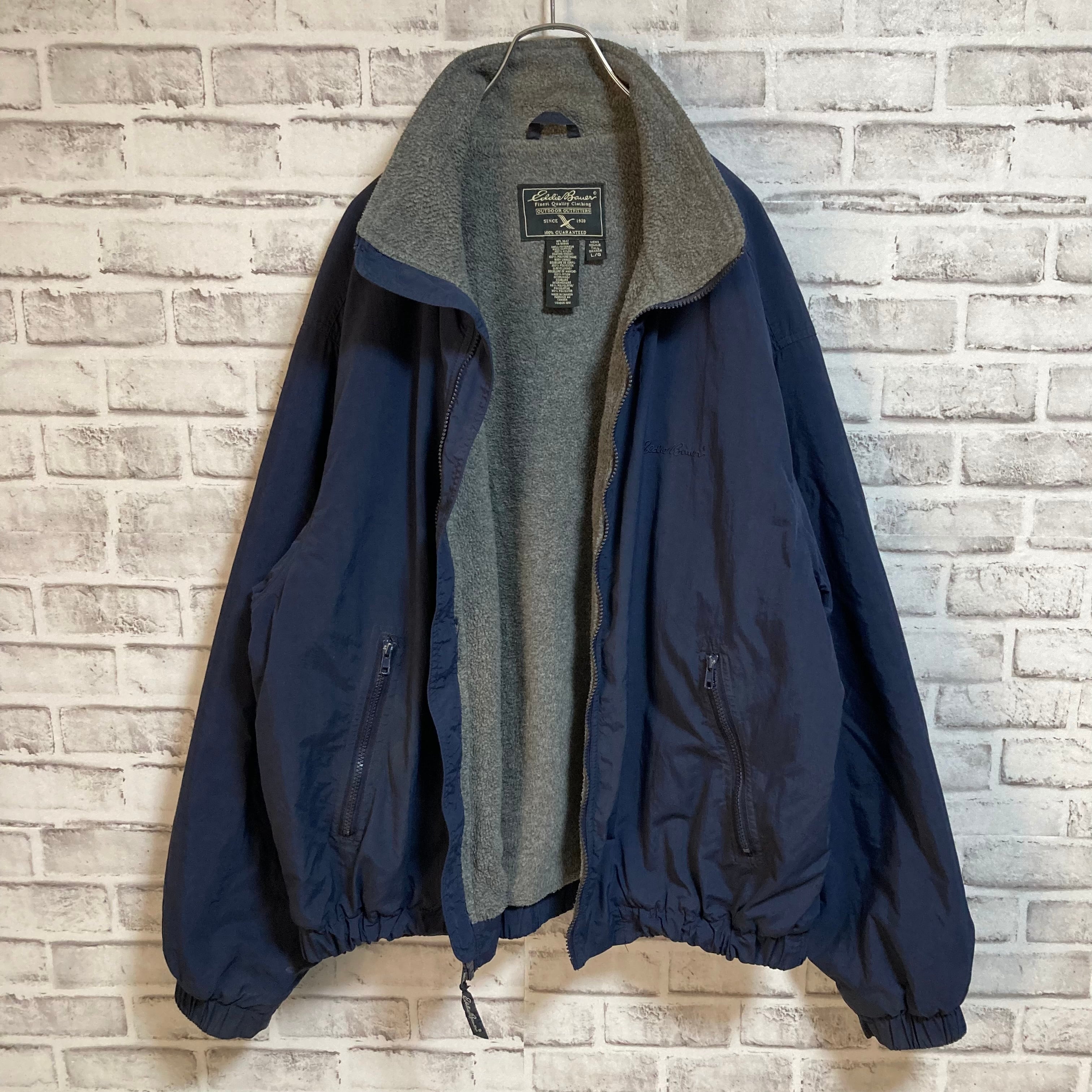 【Eddie Bauer】Nylon Shell Jacket L “POLARTEC” Made in