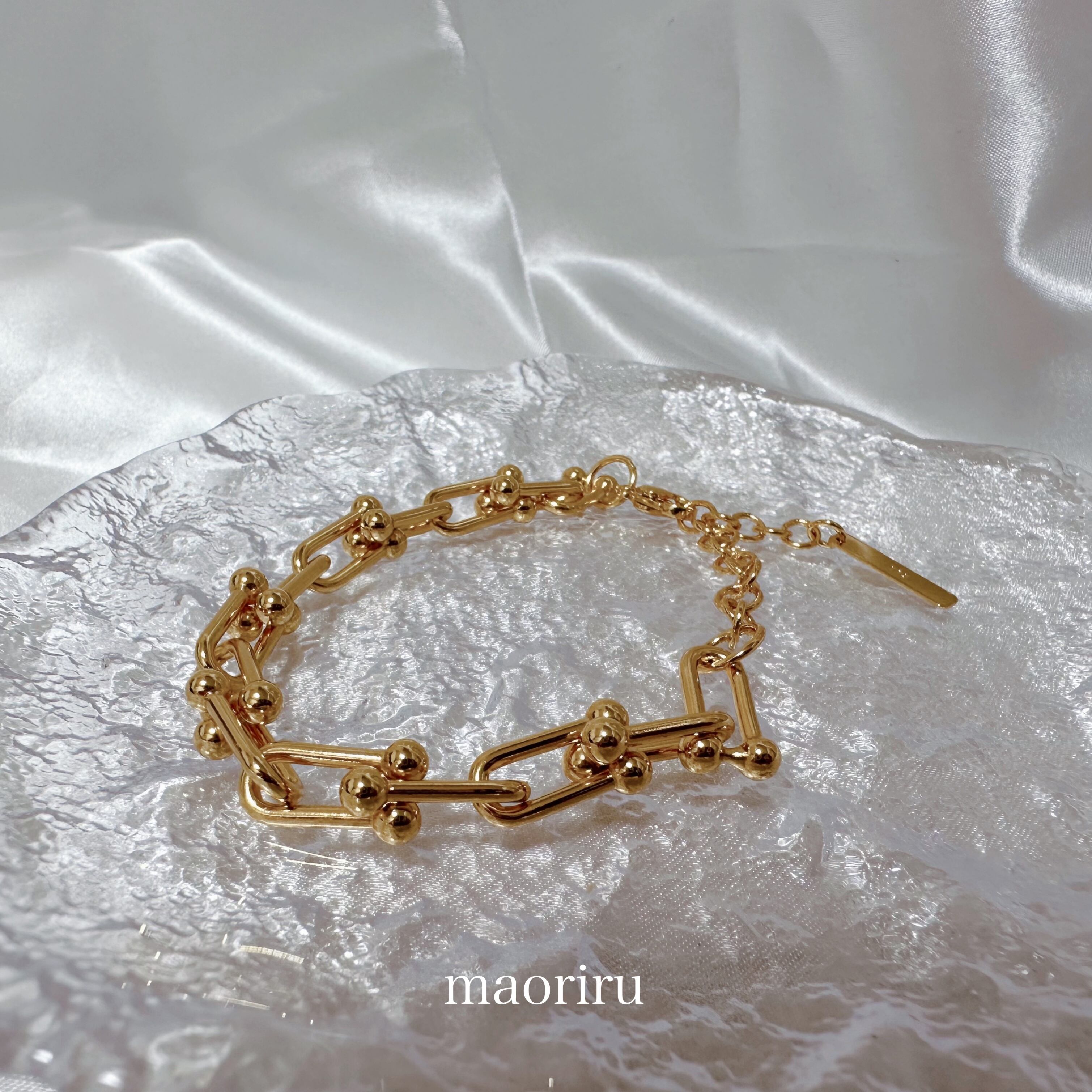 金アレ対応 チェーンブレスレット (009)