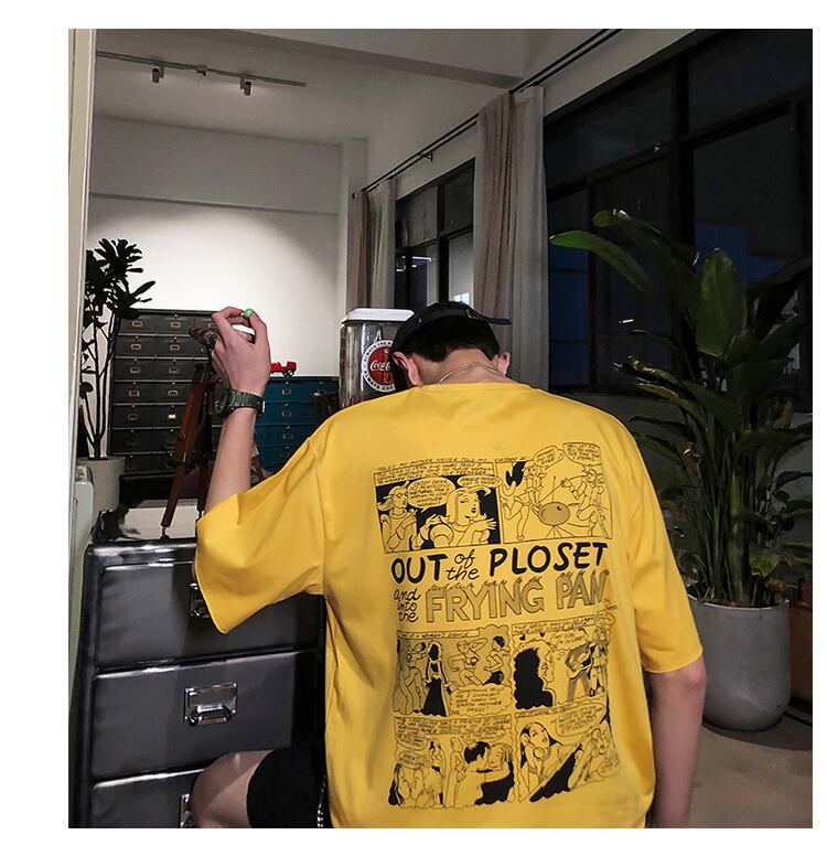 全3色 Tシャツ カットソー プリント カジュアル おしゃれ