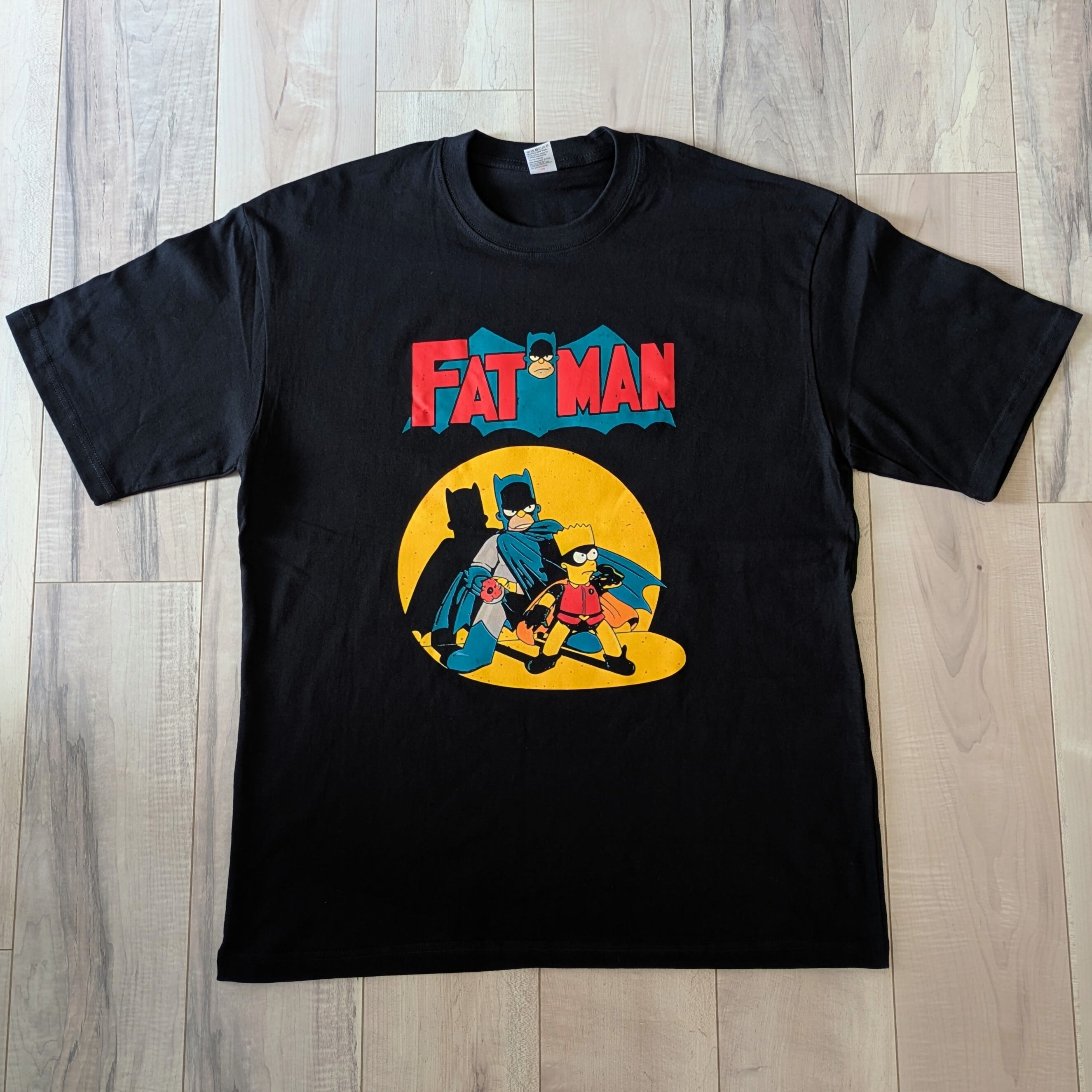 【 The Simpsons（ ザ・シンプソンズ ) 】『 FATMAN(笑) 』ホーマー&バート / Tシャツ〚アメリカン雑貨 アメトイ〛